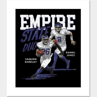 Saquon Barkley & Daniel Jones New York G Empire State Duo Posters and Art